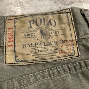 Polo Ralph Lauren Mens 90s Vintage 650 Pants Jeans Gray Denim Straight Leg 36x32